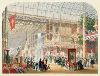 Grote Tentoonstelling, 1851: Centraal Transept van het Crystal Palace